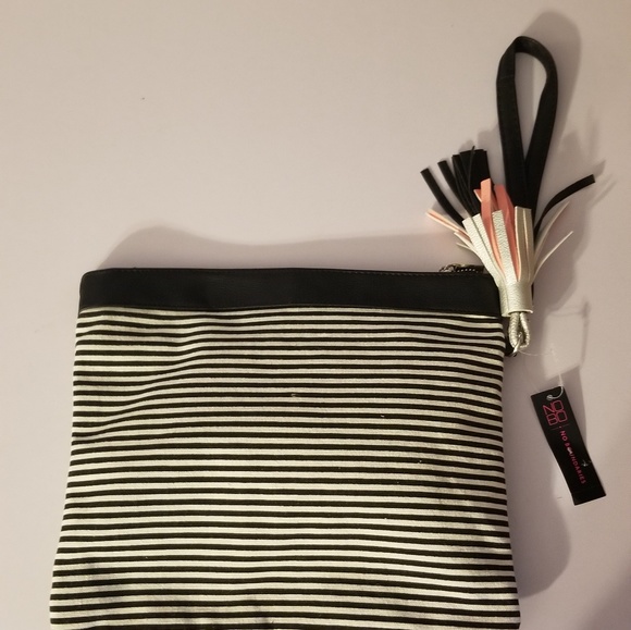 black & white striped Blah fashion wallet - Picture 4 of 6